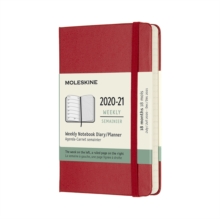 Moleskine 2021 18-Month Weekly Pocket Hardcover Diary: Scarlet Red