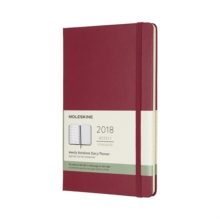 Image for 2018 Moleskine Berry Rose Large Weekly Notebook Diary 12 Months Hard