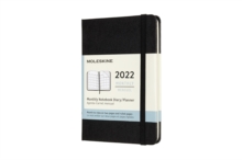 Moleskine 2022 12-Month Monthly Pocket Hardcover Notebook: Black