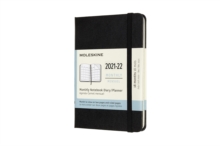 Moleskine 2022 18-Month Monthly Pocket Hardcover Notebook: Black