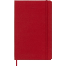 Moleskine 2024 12-Month Daily Large Hardcover Notebook: Scarlet Red