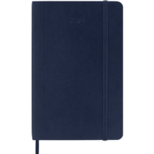 Moleskine 2024 12-Month Weekly Pocket Softcover Notebook: Sapphire Blue