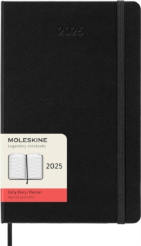 Moleskine 2025 12-Month Daily Large Hardcover Notebook: Black