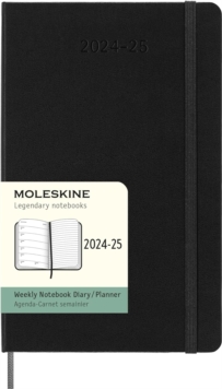 Moleskine 2025 18-Month Weekly Large Hardcover Notebook: Black
