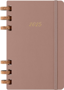 Moleskine 2025 12-Month Large Hardcover Spiral Planner: Almond