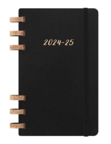 Moleskine 2025 12-Month Large Softcover Academic Spiral Planner: Black