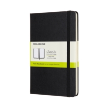 Moleskine Medium Plain Hardcover Notebook: Black