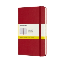 Moleskine Medium Squared Hardcover Notebook: Scarlet