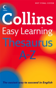 Image for Collins Easy Learning Thesaurus