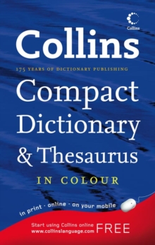 Image for Collins compact dictionary and thesaurus
