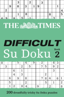 Image for The Times Difficult Su Doku Book 2 : 200 Challenging Puzzles from the Times