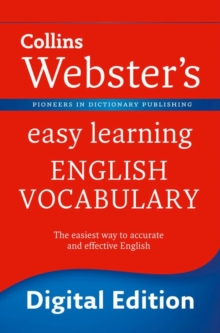 Image for Collins Webster's easy learning English vocabulary.