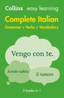Image for Easy Learning Italian Complete Grammar, Verbs and Vocabulary (3 books in 1)