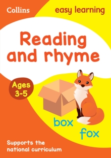 Image for Reading and rhymeAges 3-5