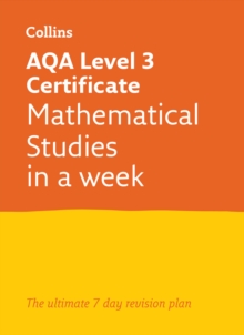 Image for AQA Level 3 Certificate Mathematical Studies: In a Week