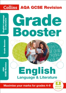 Image for AQA GCSE English language and English literature grade booster for grades 4-9