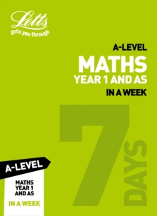 Image for A-level maths year 1 (and AS) in a week