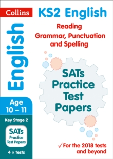 Image for KS2 English reading and SPAG SATs practice test papers  : 2018 tests