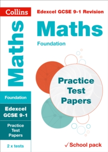 Image for Edexcel GCSE maths foundation practice test papers