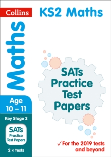 Image for KS2 maths SATS practice test papers  : 2019 tests