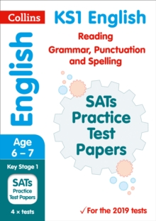 Image for English reading, grammar, punctuation and spelling SATs practice test papers 2019