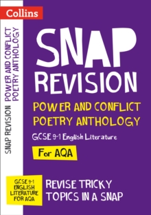 Image for AQA GCSE 9-1 English literature poetry: Power & conflict