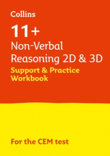 Image for 11+ Non-Verbal Reasoning 2D and 3D Support and Practice Workbook