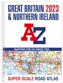 Great Britain A-Z Super Scale Road Atlas 2023 (A3 Spiral)