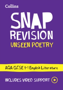 AQA Unseen Poetry Anthology Revision Guide: Ideal for the 2024 and 2025 Exams