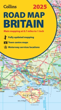 Image for 2025 Collins Road Map of Britain : Folded Road Map