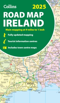 Image for 2025 Collins Road Map of Ireland