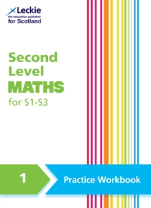 jacket image of title: Second Level Maths Practice Workbook 1 for S1 – S3 - Lapere, Linda