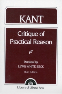 Image for Critque of Practical Reason