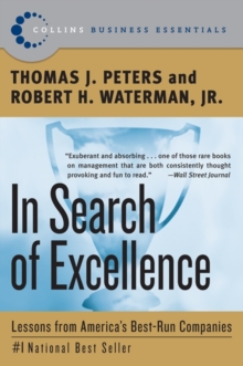 Image for In Search of Excellence: Lessons from America's Best-Run Companies