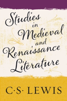 Image for Studies in medieval and renaissance literature