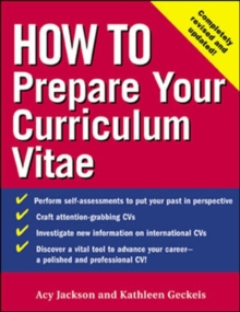 Image for How to prepare your curriculum vitae.