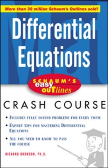 Image for Schaum's easy outline of differential equations