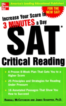Image for Increase your score in 3 minutes a day.: (SAT critical reading)
