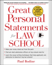 Image for Great Personal Statements for Law School