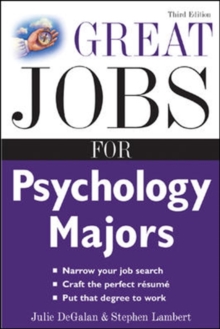 Image for Great Jobs for Psychology Majors, 3rd ed.