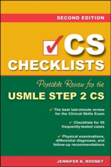 Image for CS Checklists: Portable Review for the USMLE Step 2 CS, Second Edition