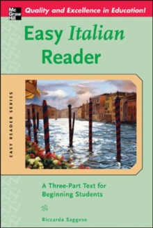 Image for Easy Italian reader: a three-part text for beginning students