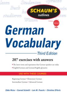 Image for Schaum's outline of German vocabulary