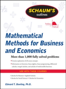 Image for Schaum's outline of mathematical methods for business and economics