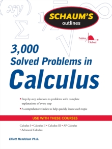 Image for Schaum's 3,000 solved problems in calculus