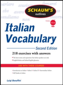 Image for Schaum's Outline of Italian Vocabulary, Second Edition