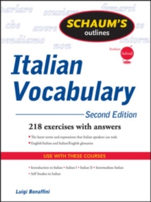 Image for Schaum's Outline of Italian Vocabulary, Second Edition