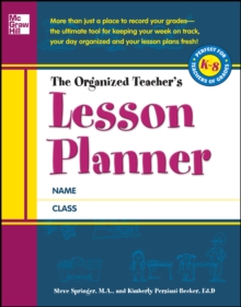 Image for The organized teacher's lesson planner