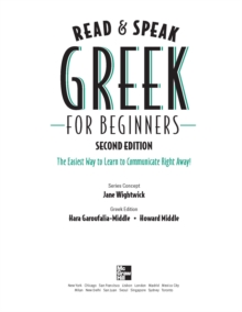 Image for Read & speak Greek: start communicating right away!