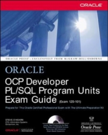 Image for OCP Developer PL/SQL Program Units Exam Guide